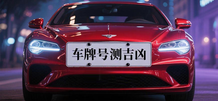 车牌号码测吉凶